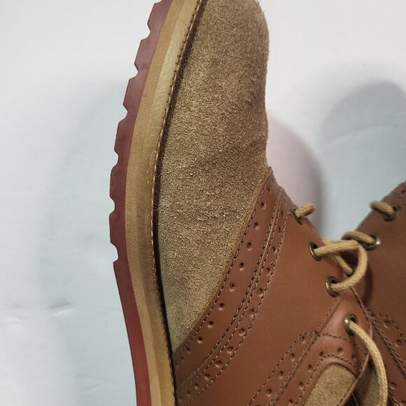 Pula Roberta Tan Brown Suede Leather Oxford Lace-Up Shoes Acadamia Womens Size 7 - Picture 5 of 14